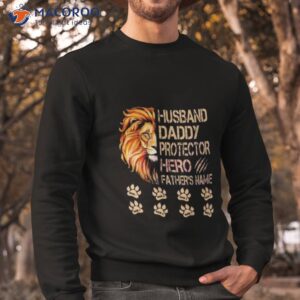 custom husband daddy protector hero happy fathers day shirt sweatshirt