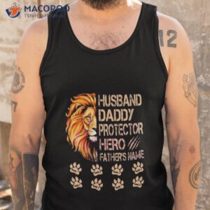 custom husband daddy protector hero happy fathers day shirt tank top