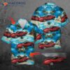 Custom-patterned And Image-printed Chevrolet Corvette (c6) Hawaiian Shirt