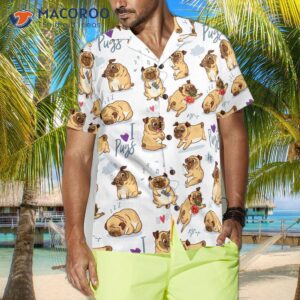 cute and funny pug shirt for s hawaiian shirt 3