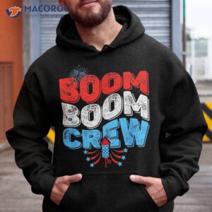 cute boom crew 4th of july fireworks family matching shirt hoodie