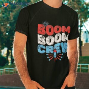 Cute Boom Crew 4th Of July Fireworks Family Matching Shirt