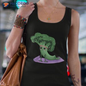 cute broccoli yoga pose funny yogi lover shirt tank top 4