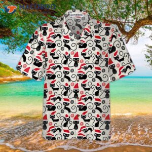 cute cats for christmas hawaiian shirt funny catmas best gift 2