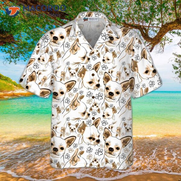 “cute Chihuahua Hawaiian Shirt For “