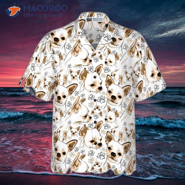 “cute Chihuahua Hawaiian Shirt For “