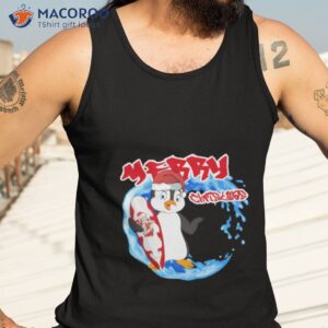 cute christmas penguins shirt tank top 3