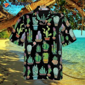 cute colorful hawaiian cactus shirt 2