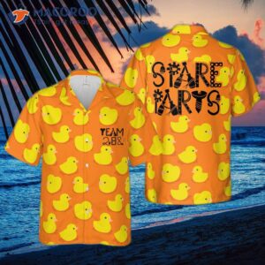 “cute Duck Pattern Hawaiian Shirt”