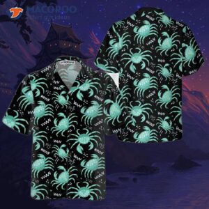 cute green crab hawaiian shirt shirt for and best gift lovers 0