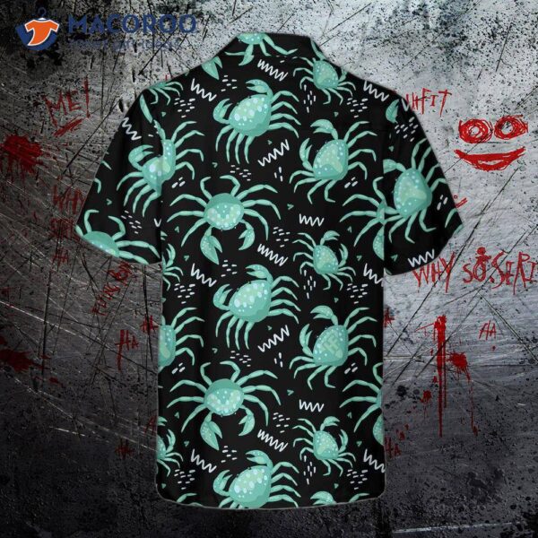 Cute Green Crab Hawaiian Shirt, Shirt For And ; Best Gift Lovers.