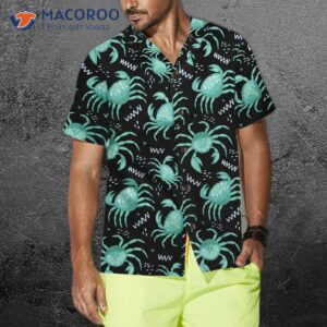 cute green crab hawaiian shirt shirt for and best gift lovers 3