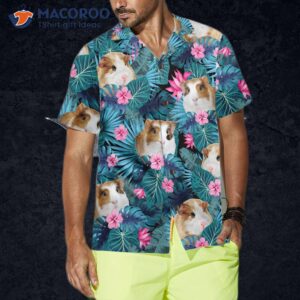 cute guinea pig tropical pattern hawaiian shirt 7