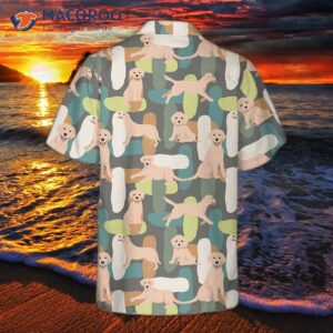 Cute Labrador Seamless Pattern Dog Hawaiian Shirt, Funny Gift For Retriever Lover