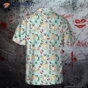 Cute Pug Xmas Holiday Hawaiian Shirt, Funny Christmas Dog Shirt
