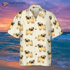 cute pugs for you hawaiian shirt 2