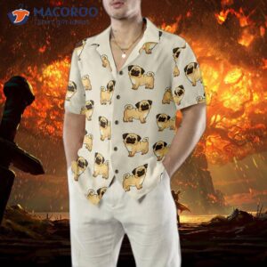 cute pugs for you hawaiian shirt 3