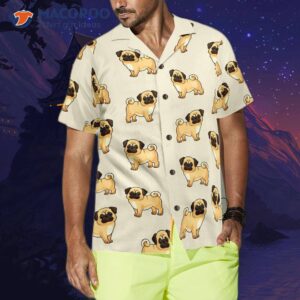 cute pugs for you hawaiian shirt 4