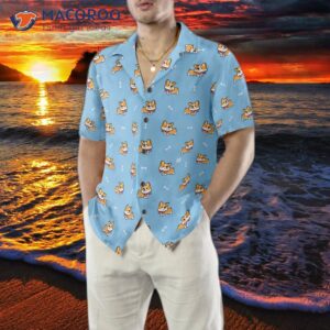 cute puppy corgi hawaiian shirt 4