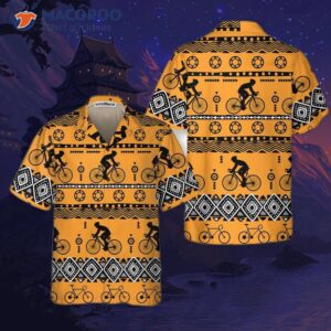 cycling tribal pattern hawaiian shirt for amp vintage bicycle shirt best gift bikers 0