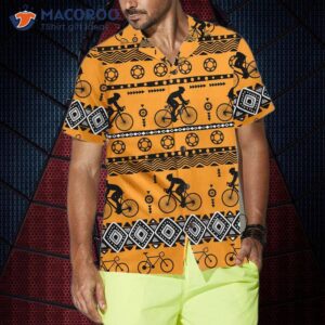 cycling tribal pattern hawaiian shirt for amp vintage bicycle shirt best gift bikers 3