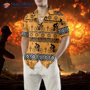 cycling tribal pattern hawaiian shirt for amp vintage bicycle shirt best gift bikers 4