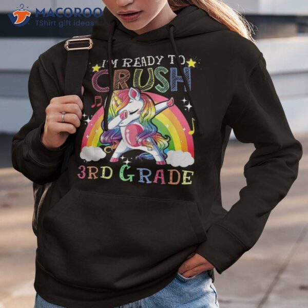 Dabbing Unicorn I’m Ready To Crush 3rd Grade Back School Shirt