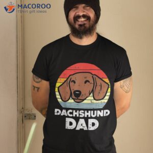 Dachshund Dad Retro Weiner Sausage Dog Animal Pet Gift Shirt