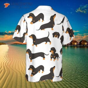 dachshund patterned hawaiian shirt 1