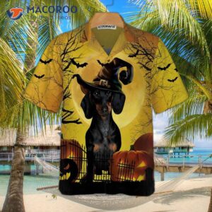 Dachshunds Are Never Too Old For A Halloween Hawaiian Shirt; It’s Spooky Shirt And .