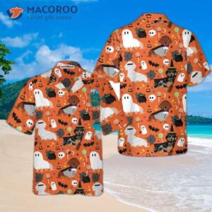 dachshunds on halloween hawaiian shirt spooky dachshund funny shirt for and 2