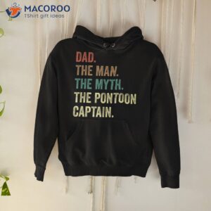 Dad Man Myth Pontoon Captain Funny For Shirt