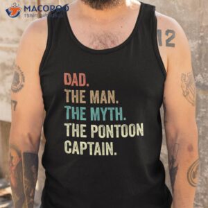 dad man myth pontoon captain funny for shirt tank top
