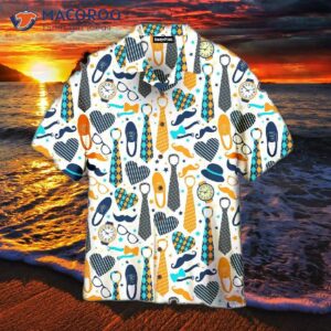 dad symbols pattern father s day hawaiian shirts 0