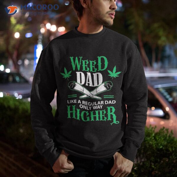 Dad Weed Marijuana Funny 420 Cannabis Thc Pumpkin Themed Shirt