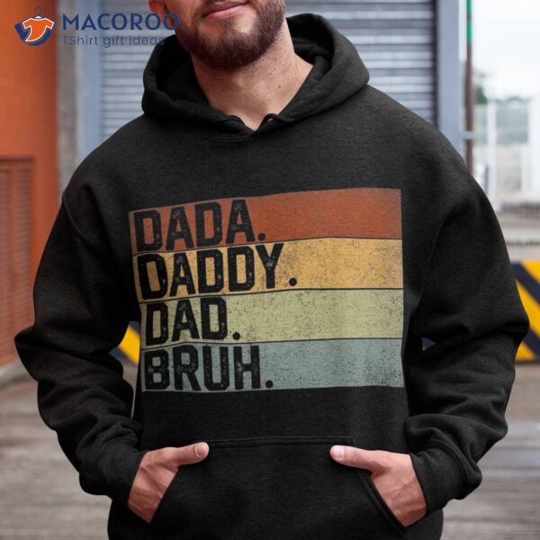 Dada Daddy Dad Bruh Retro Vintage Funny Fathers Day 2023 Shirt