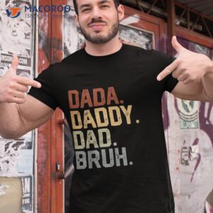 Dada Daddy Dad Bruh Retro Vintage Funny Fathers Day 2023 Shirt