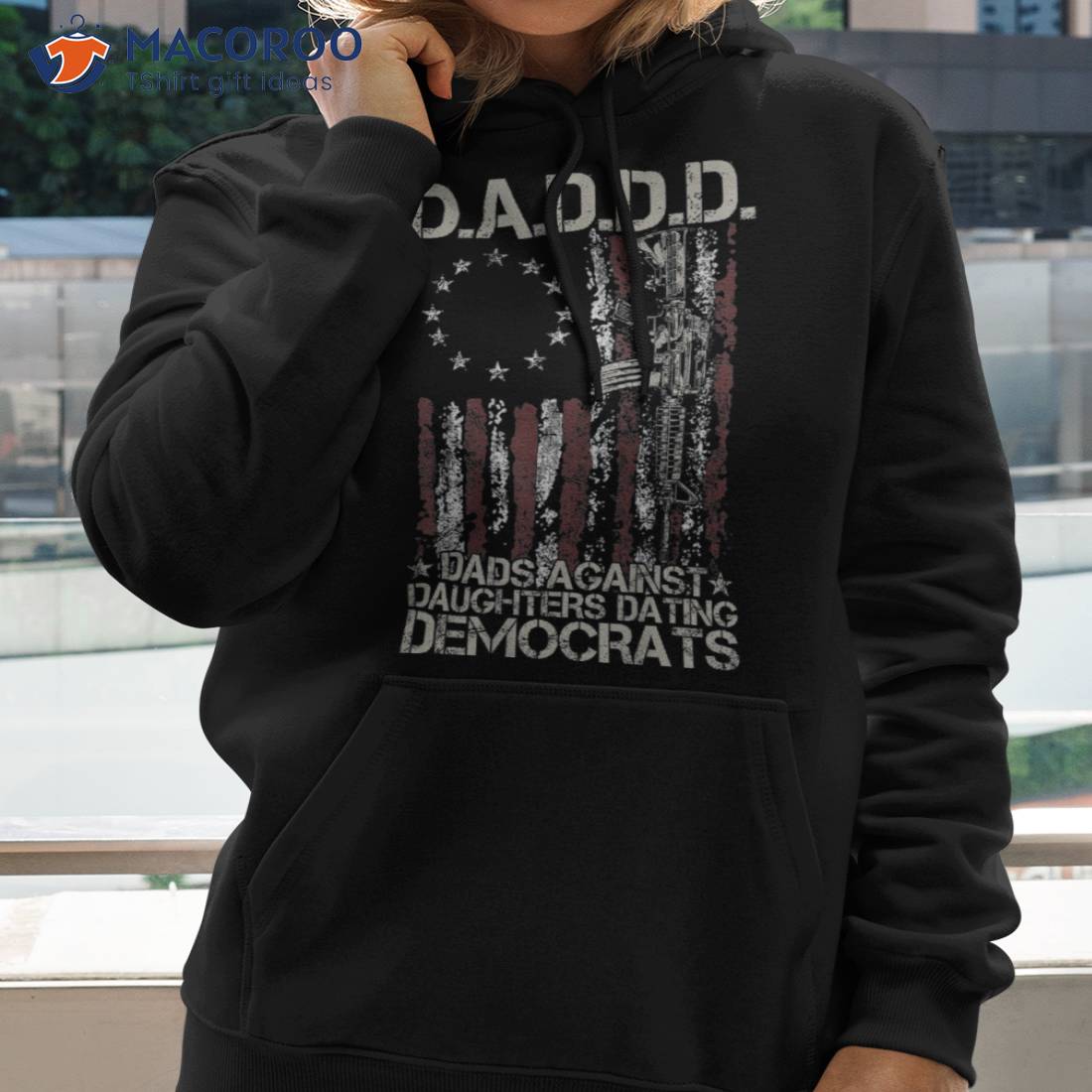 Vintage Daddd Dads Against Daughters Dating Democrats American Flag Shirt,Sweater,  Hoodie, And Long Sleeved, Ladies, Tank Top