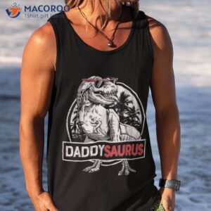 daddy saurus t rex dinosaur father s day family matching shirt tank top