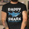 Daddy Shark Fathers Day Gift From Wife Son Daughter Shirt