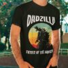 Dadzilla Father Of The Monsters Retro Vintage Sunset Shirt