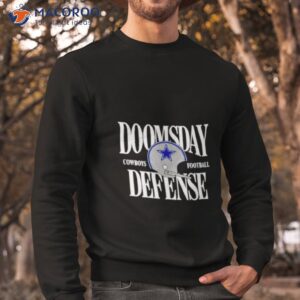 dan quinn wearing doomsday defense dallas cowboys football shirt sweatshirt