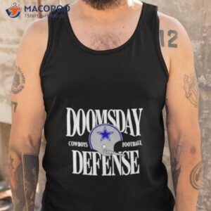 dan quinn wearing doomsday defense dallas cowboys football shirt tank top