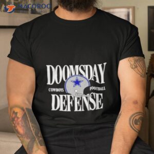 dan quinn wearing doomsday defense dallas cowboys football shirt tshirt