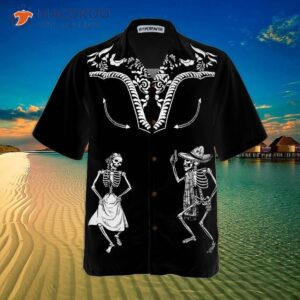 dancing skeleton dia de los muertos hawaiian shirt day of the dead gift shirt 2