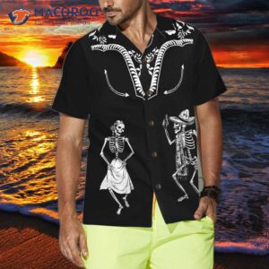 dancing skeleton dia de los muertos hawaiian shirt day of the dead gift shirt 3