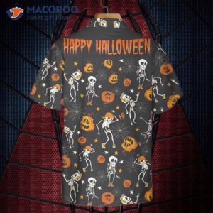 “dancing Skeletons Happy Halloween Hawaiian Shirt – Funny Best Gift For Halloween”