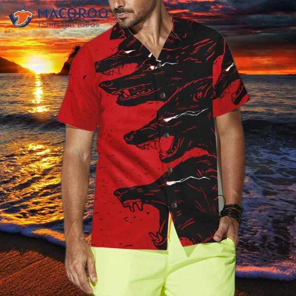 Dangerous Black Wolf Hawaiian Shirt