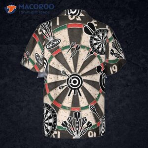 darts icon game pattern hawaiian shirt 1