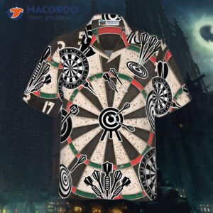 darts icon game pattern hawaiian shirt 2